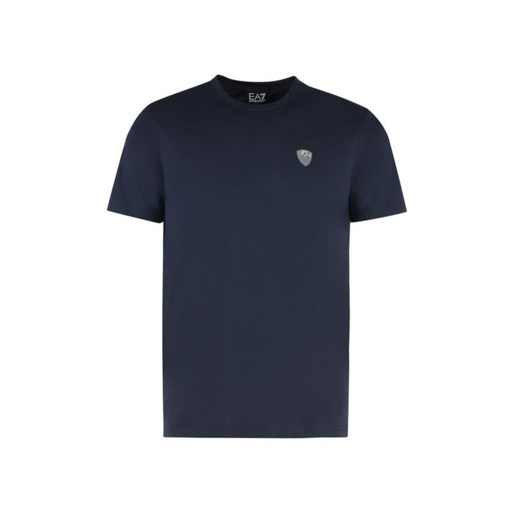 EA7 Emporio Armani Men's Logo Detail T-Shirt Men BLUE T-Shirts